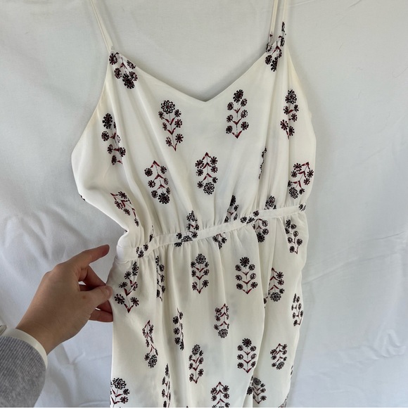 Madewell Sandstar Dress Women's Size 6
Silk Floral Spaghetti Strap White - Picture 6 of 7